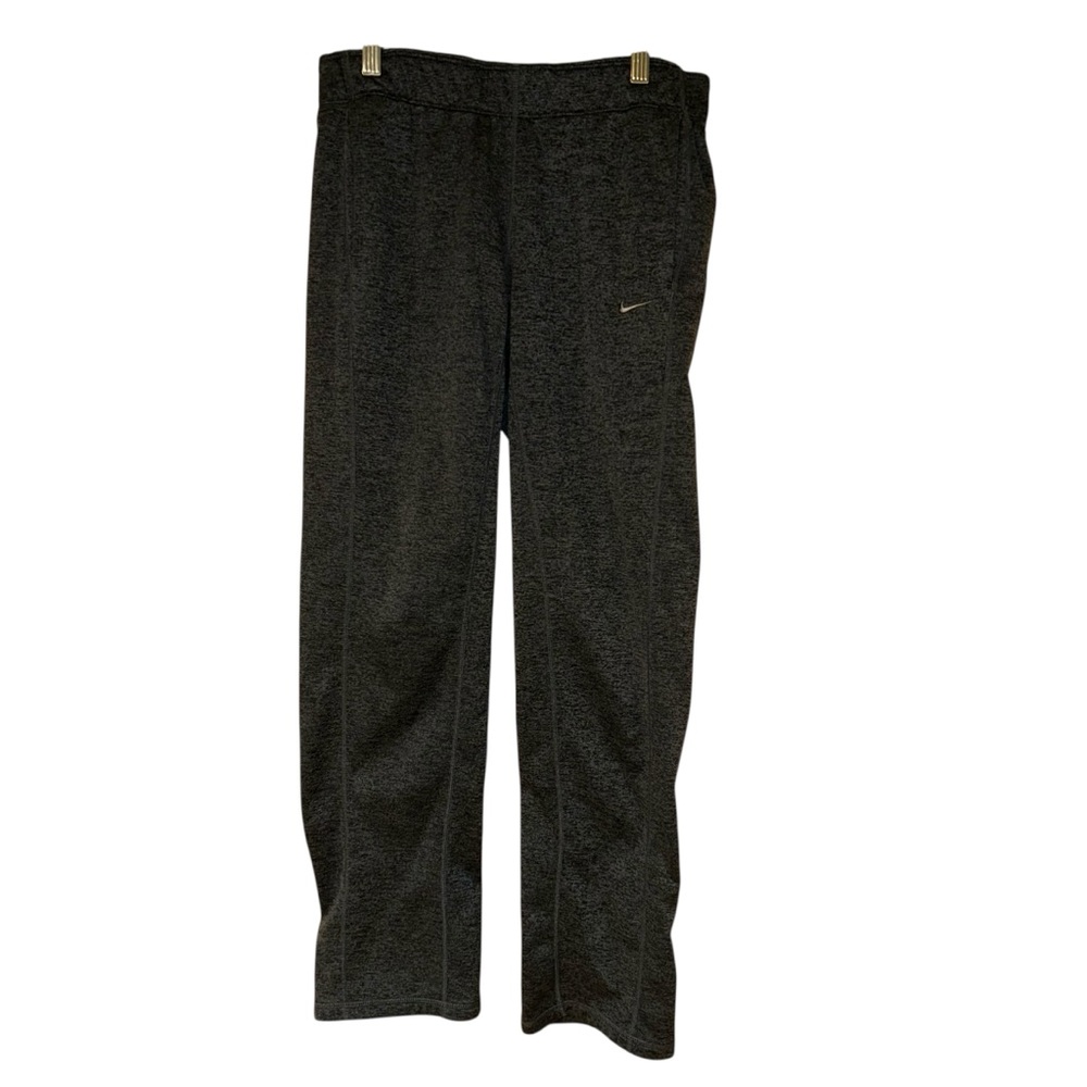 Nike Therma-Fit Training Pants Women’s Small Black Gray Fleece Lined Joggers